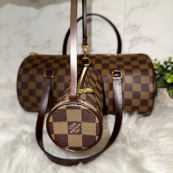 💎✨LOUIS VUITTON✨💎 
Damier Ebene Papillon 30 Bag W/ Accessories Pochette - Picture 5 of 12